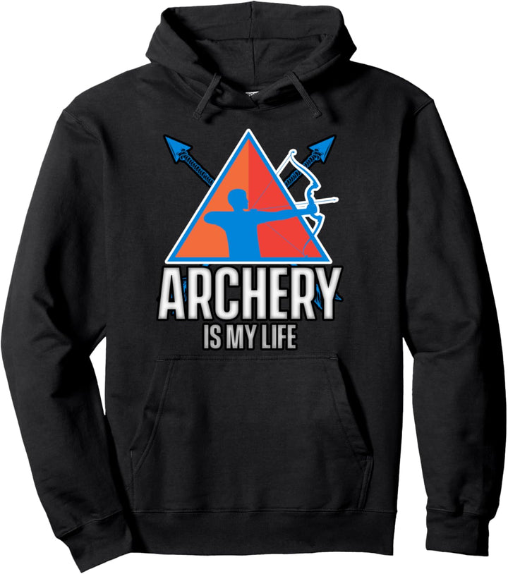Bogenschiessen mein Leben Geschenk Bogenschütze Bogenschiessen Pullover Hoodie