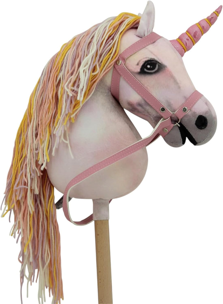 Sweety Toys 14514 Hobbyhorse Steckenpferd Einhorn ohne Rollen geeignet für Hobbyhorsing Turniere
