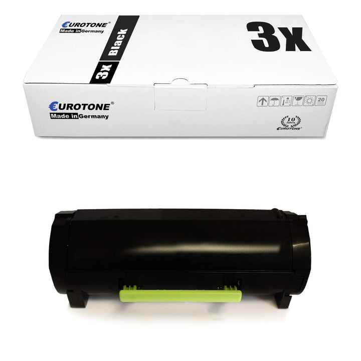 Eurotone 3X Toner kompatibel für Lexmark MS317dn MS317n MS417dn MS517dn MS617dhn MS617dn MX317dn MX4
