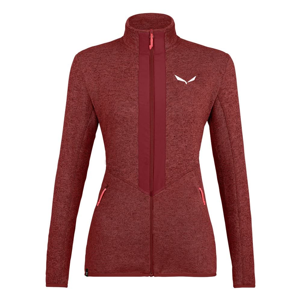Salewa Damen ROCCA 2 PL W FZ, Fleecejacke Midlayer, XS SYRAH MELANGE