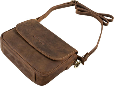 STILORD 'Aisha' Vintage Handtasche Damen Leder Umhängetasche elegant und zeitlos Damentasche aus ech
