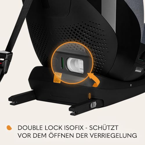 LIONELO LAVENDER I-SIZE Kinderautositz von 76 bis 150 cm konform mit R129 i-Size Standard, ISOFIX Mo
