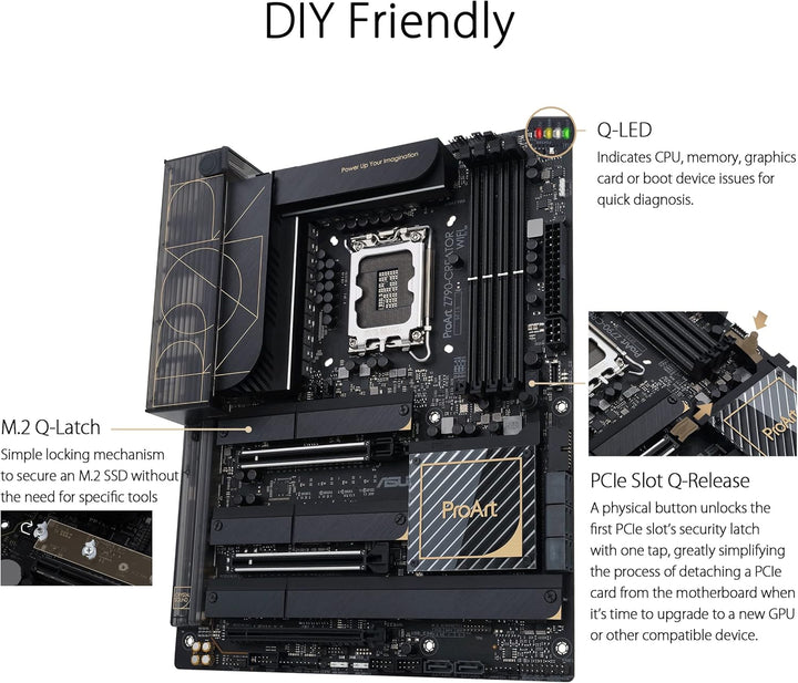 ASUS ProArt Z790-CREATOR WiFi Content Creator Mainboard Sockel Intel LGA 1700 (Intel Z790, PCIe 5.0,