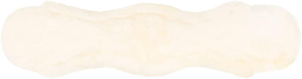 Equinate Sattelgurt Luke mit echtem Lammfell - anatomischer Kurzgurt Bauchgurt Dressurgurt 50 60 70