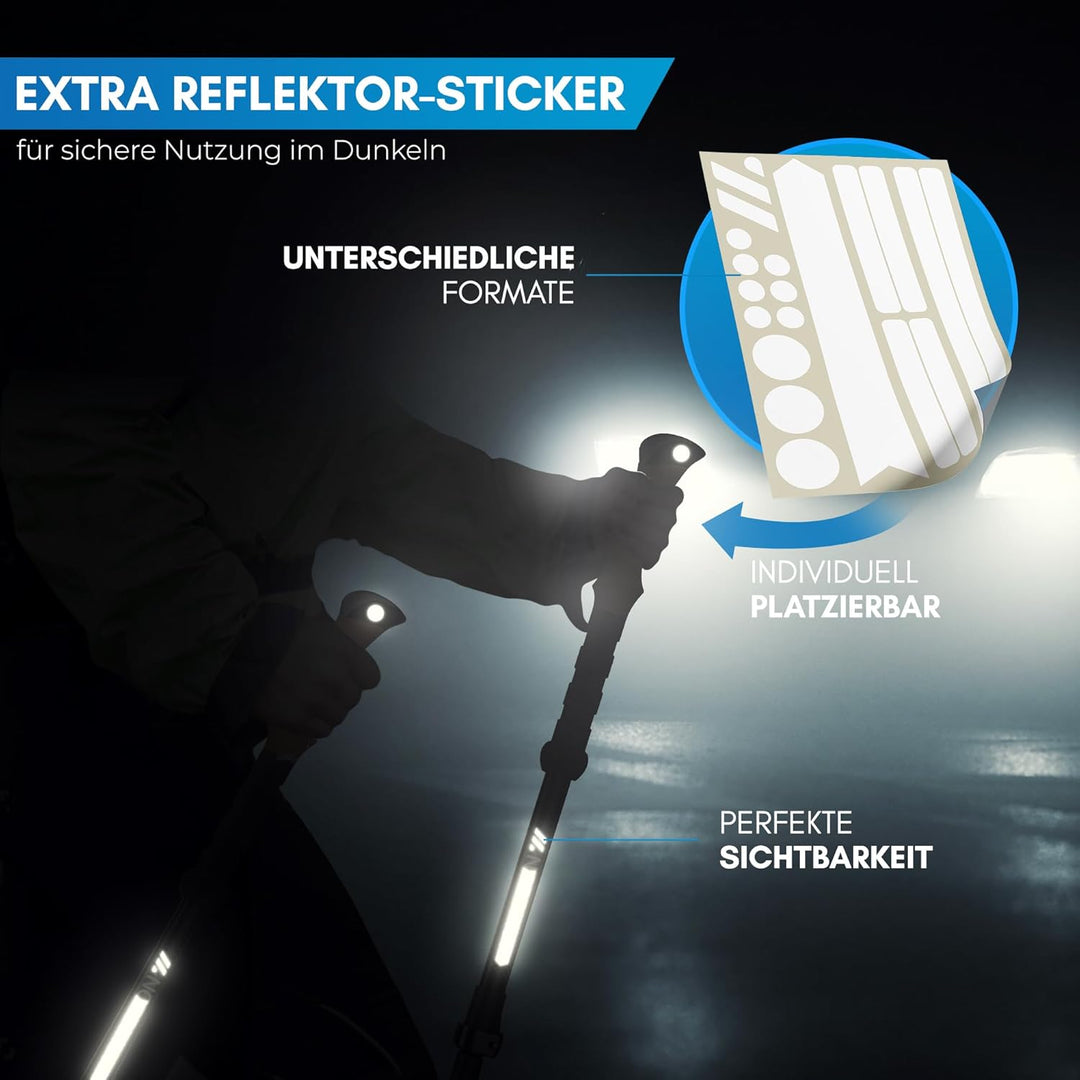 NORDMUT® Wanderstöcke Teleskop aus stabilen Aluminium oder Carbon - Leichte Nordic Walking Stöcke Da