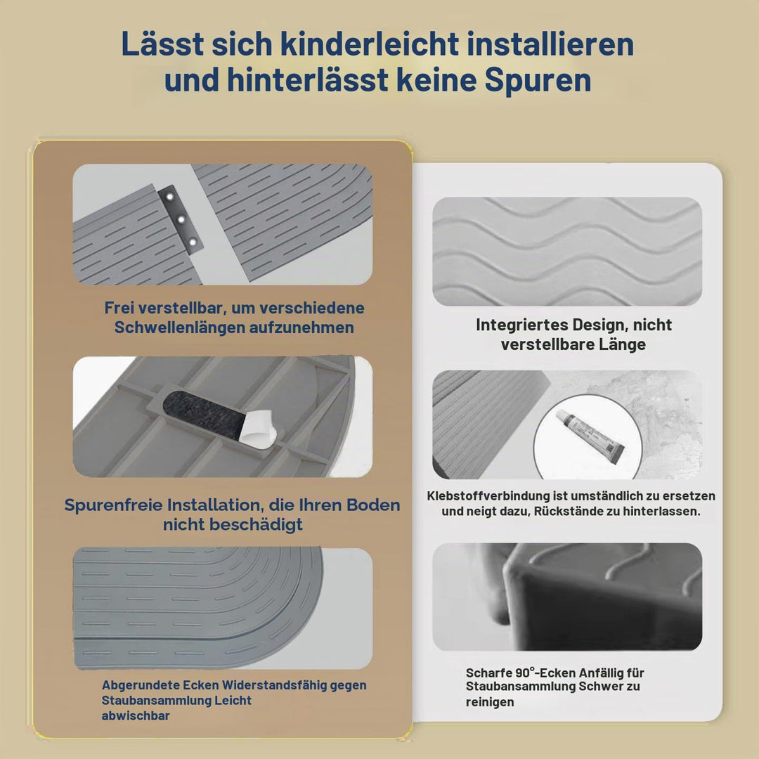 HIYOUNG Höhe 3CM Schwellenrampe für universal staubsaugerroboter,Türschwellenrampe Saugroboter Zubeh