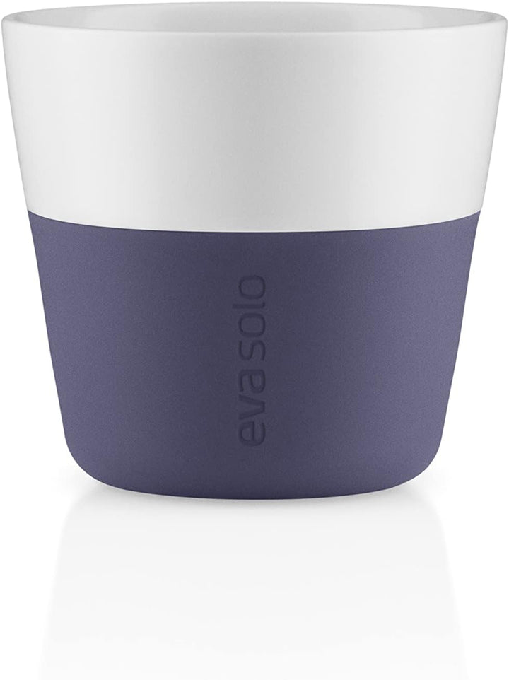EVA SOLO | 2 Cafe Lungo Becher | 230 ml | Gut zu halten durch Silikonbeschichtung | Spülmaschinenfes