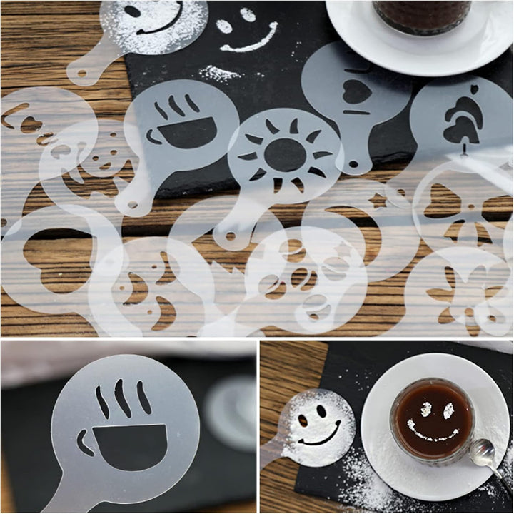 Kaffee Tamper Set 51mm,Espresso 22pcs,- aus Edelstahl Enthält Kaffeedrücker,Ablage,350ml Milchkännch