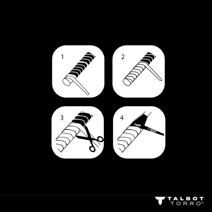 Talbot Torro Badminton Griffband Air Pro Grip, Basis Griffband aus PU, für Badminton, Squash, Tennis