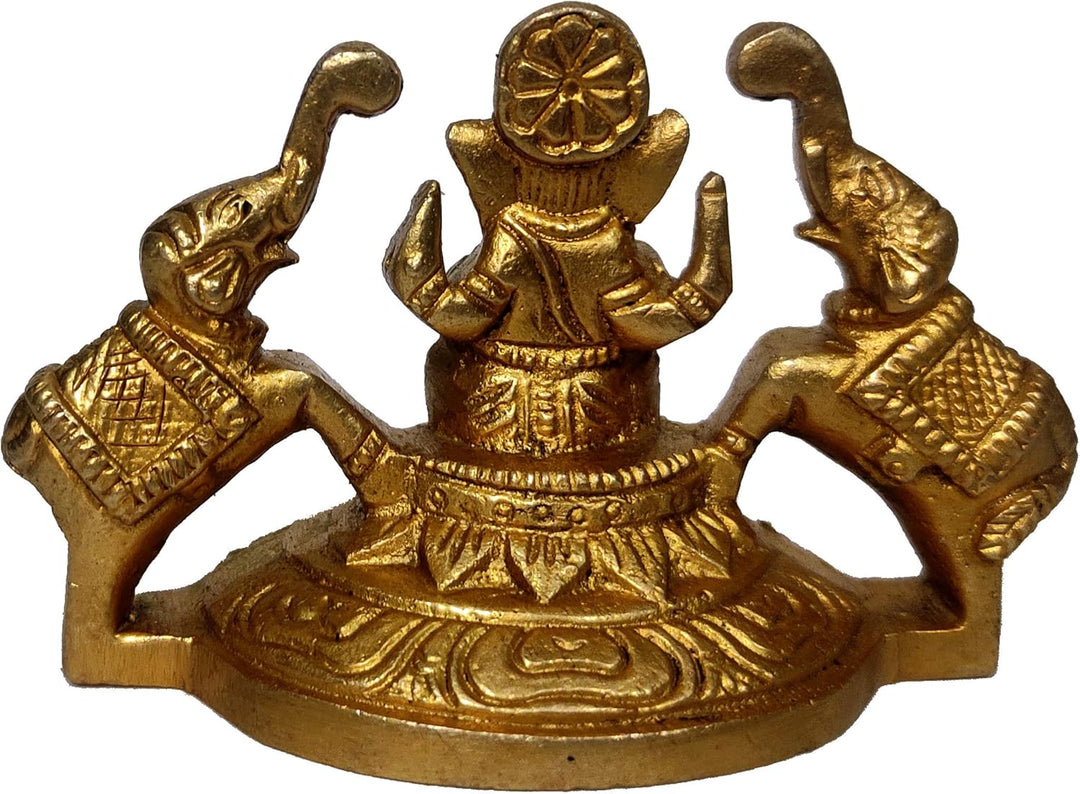 Purpledip Idol Gaja Ganesha: Sammlerstück Dekorstatue Ganapathi mit Elefanten (12243)