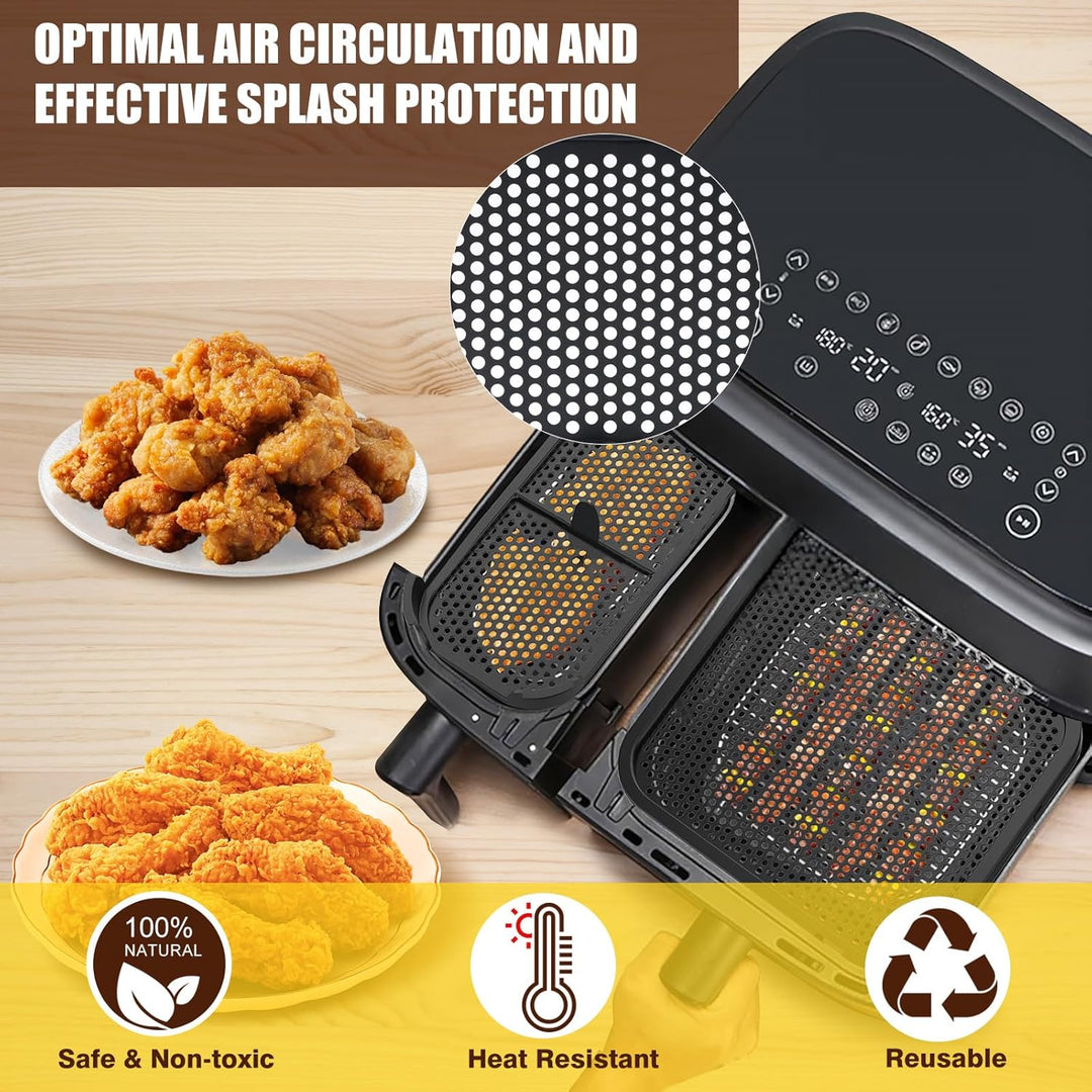 2 Stück Silikon Spritzschutz für Airfryer,Spritzschutz Kompatibel mit Philips Airfryer N350,Heissluf