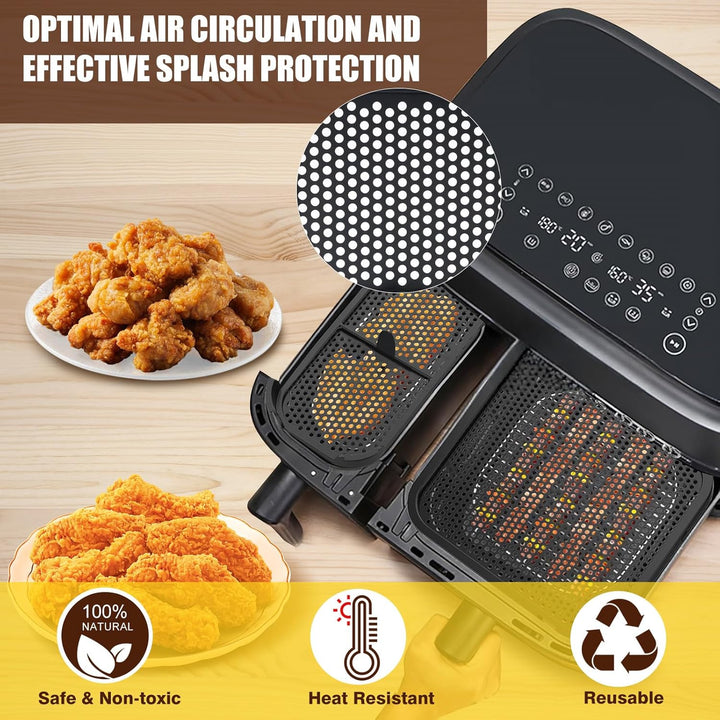 2 Stück Silikon Spritzschutz für Airfryer,Spritzschutz Kompatibel mit Philips Airfryer N350,Heissluf