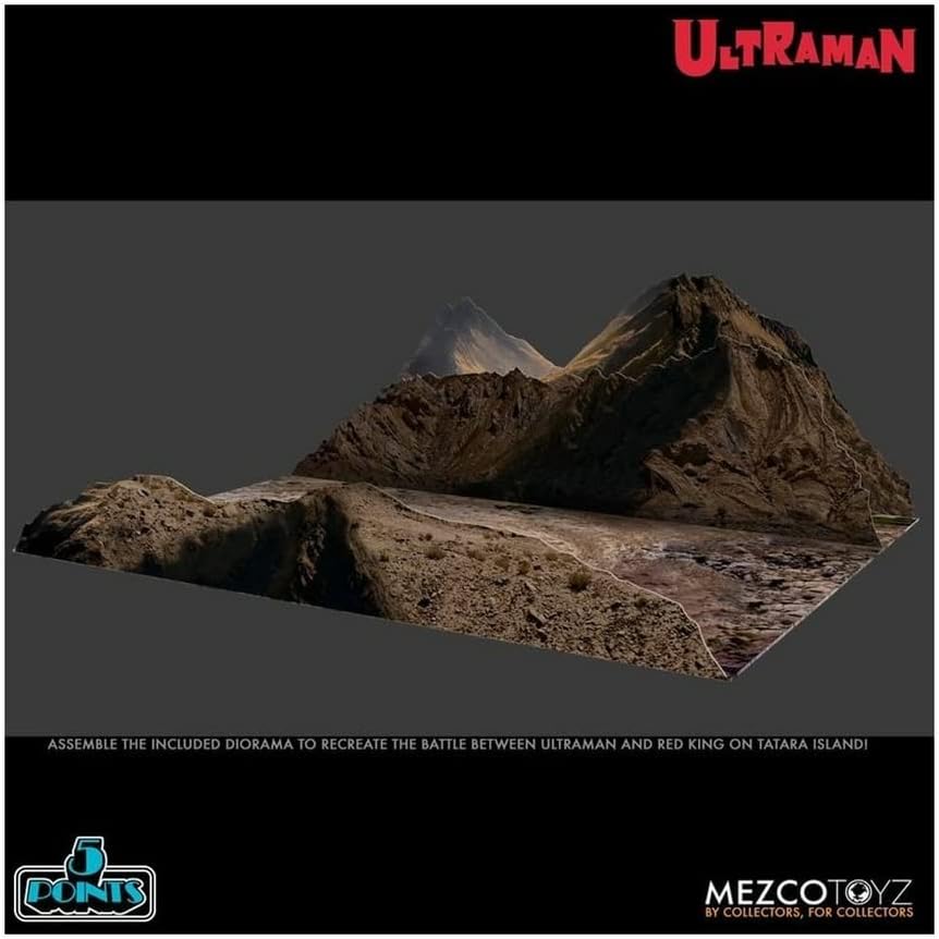 Mezco Ultraman and Red King 5 Points Action Figure Boxed Set