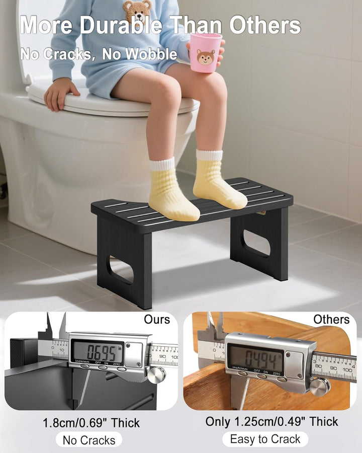 Toilettenhocker Holz – WC Hocker fur Erwachsene – Toilettenhocker Holz Klappbar - Squatty Kackhocker