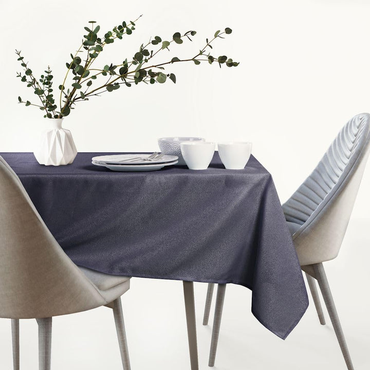 AmeliaHome Tischdecke 130x130 cm Tischtuch Tafeldecke Fleckschutz Lotuseffekt Abwaschbar Wasserabwei