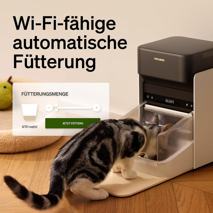 PETLIBRO RFID Futterautomat für Katze, 5G Wi-Fi Automatischer Haustier-Futterspender, Katzen-Futtera