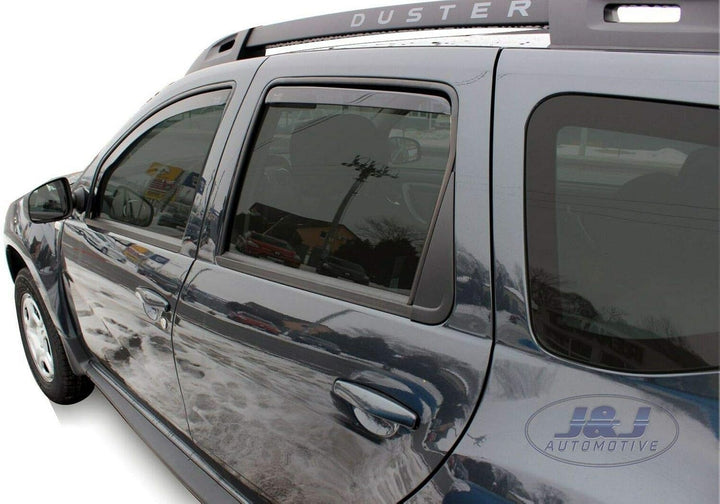 Heko Towequipe HEKO-13108 Windabweiser für Dacia Duster (5-Türer) ab 2010, 4 Stück, Transparenter