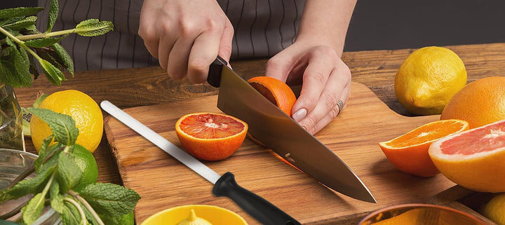 Wetzstab Keramik für Messer, Dual-Purpose-Grobschliff- Und Feinschliff-Wetzstahl Schärfer Messer Sch