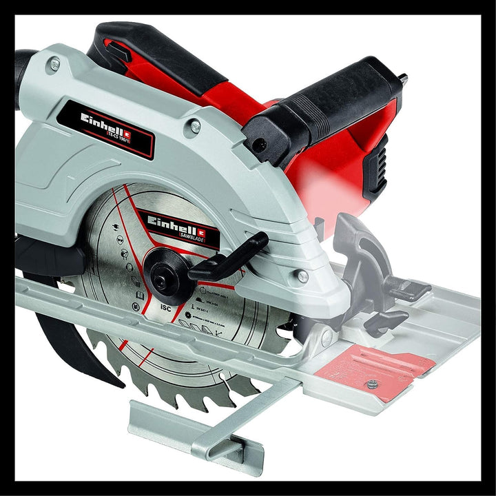 Einhell Handkreissäge TE-CS 190/1 (1.500 W, 5.500 min-1, werkzeuglose Einstellung, grosser Griffbüge