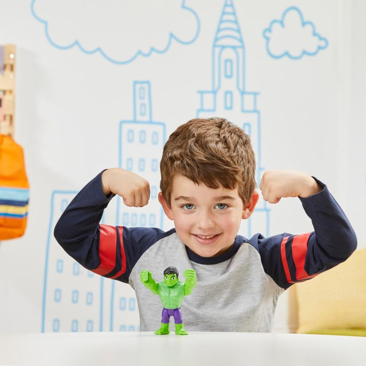 Spidey and his Amazing Friends Marvel Hulk Figur, 10 cm grosse Action-Figur für Kinder ab 3 Jahren,