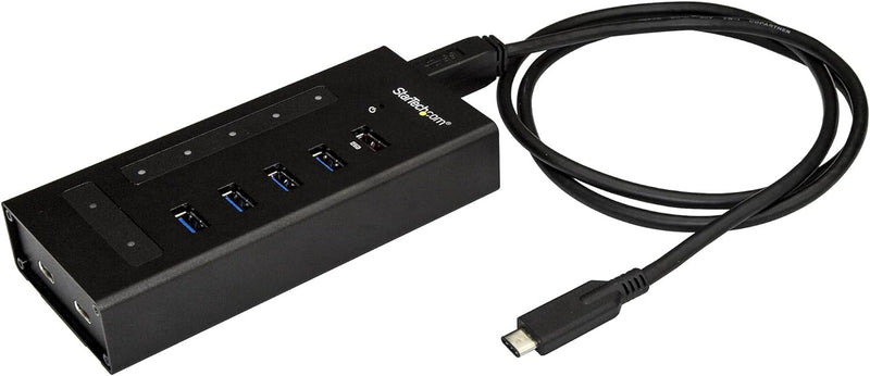 StarTech.com USB Hub 7 Port - Metall - USB-A zu 3x USB-C und 1x USB-C - USB 3.0 - 5GBit/s - Industri