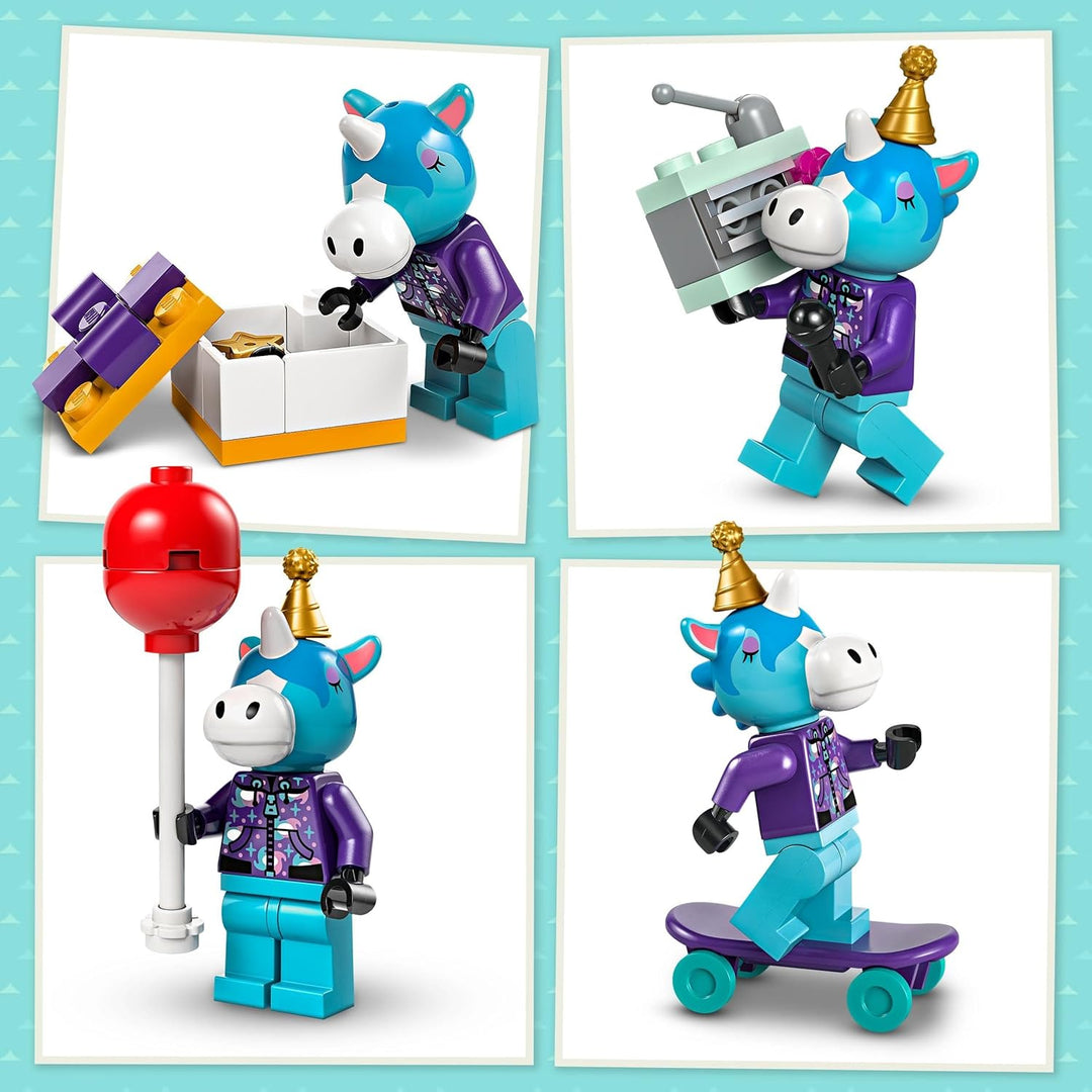 LEGO Animal Crossing Jimmys Geburtstagsparty, kreatives Spielzeug für Kinder, Tiere-Set mit Pferde-F