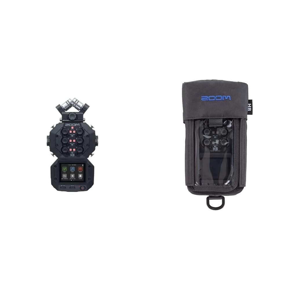 Zoom H8 – 12-Tracker-Aufnahmegerät – 1 x abnehmbares XY-Mikrofon, 4 x XLR-Eingänge und 2 x XLR-Combo