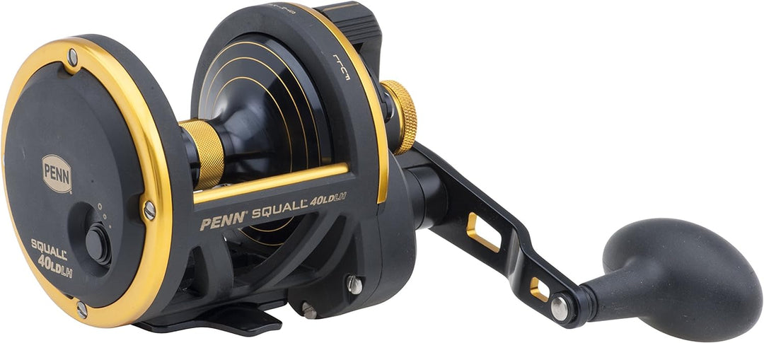 PENN Squall Level Wind Multirolle für Salzwasser Boots- oder Kajakangeln 30-Pound/360-Yard, 30-Pound