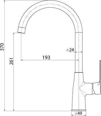 'aquaSu® Spültischarmatur Amelia mit Wasserspar-Mischdüse, Kosten-sparende Kaltwassermittelstellung,