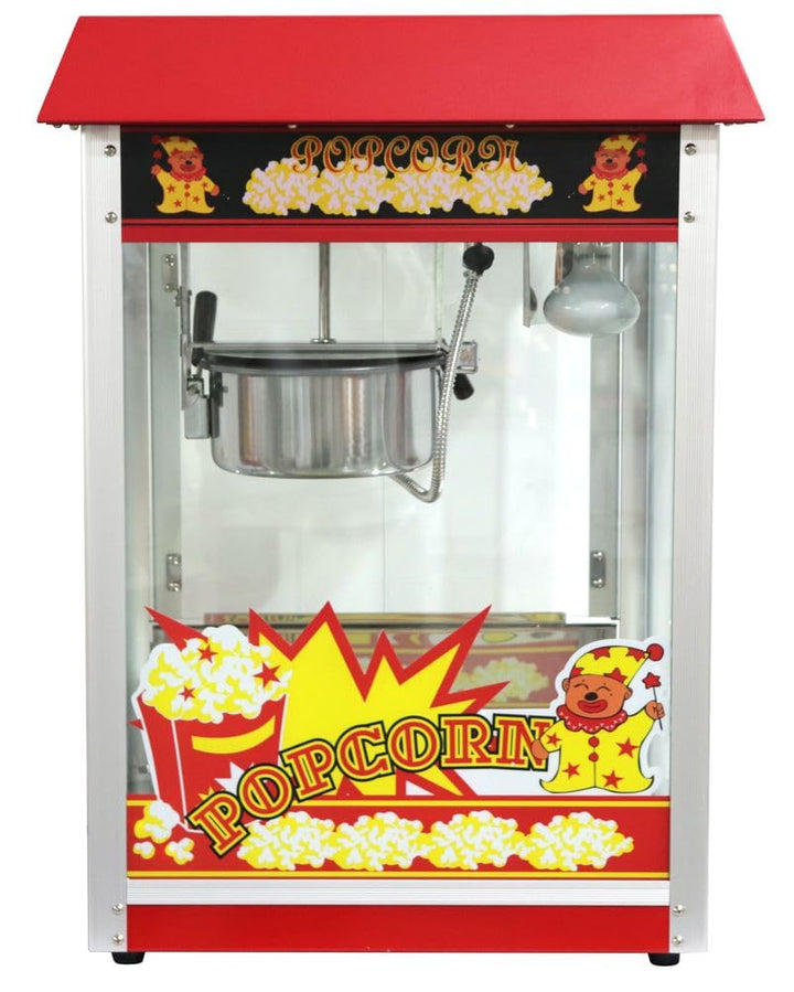HENDI Popcorn-Maschine, Popcornmaschine, Popcorn Maker, mit Krümelschublade, 230V, 1500W, 560x420x(H