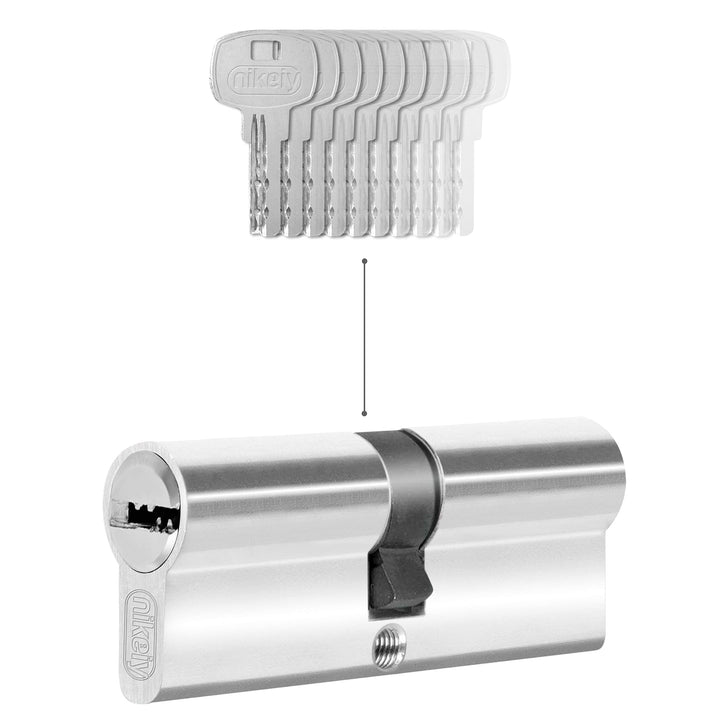 GERCAR 1x Schliesszylinder gleichschliessend 1 Profilzylinder 45/45 inkl. 5 Schlüssel (als Erweiteru