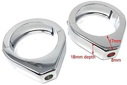 Alchemy Parts Motorrad Chrom Blinker/Blinker Austausch Klammergabel Klammern 39mm