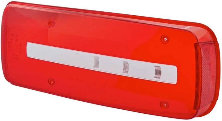 HELLA 2VD 012 381-351 Heckleuchte - Truck Full LED - LED - 24V links links DIN Stecker hinten, links