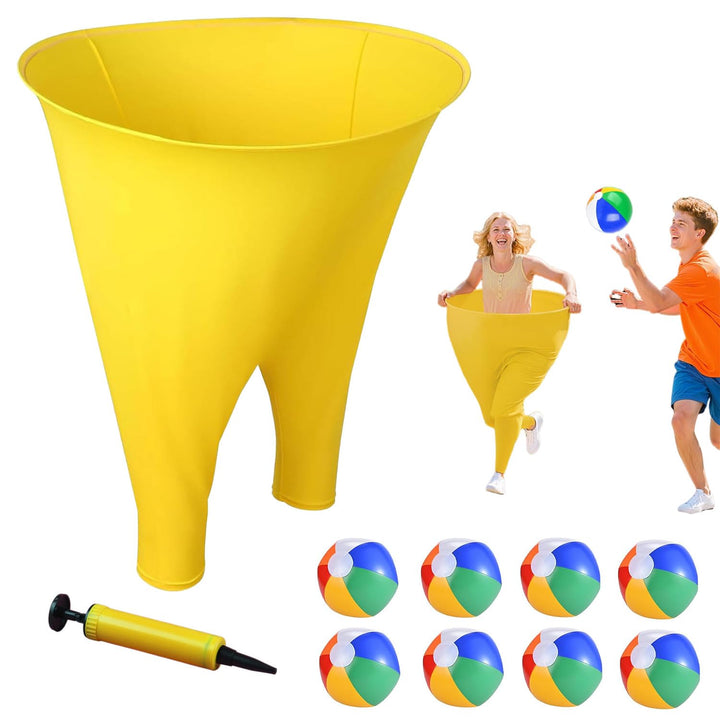 Spiele für Draussen - Gartenspiele Outdoor Spiele Erwachsene, Party Wurfspiel mit 8 Bällen und Luftp
