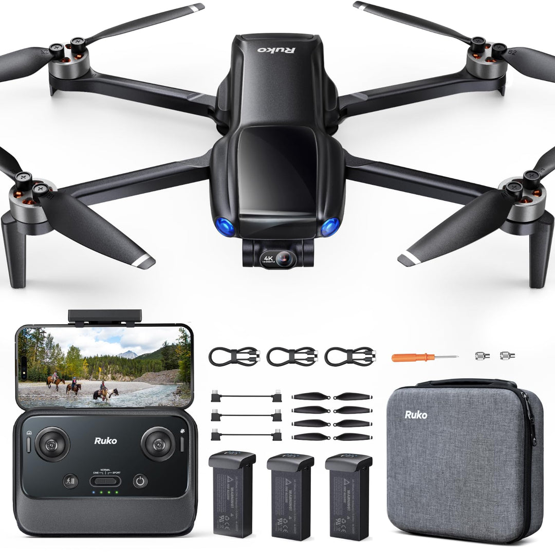 Ruko U11MINI 4K, Kameradrohne für Erwachsene mit 4K-Video 8K-Fotos, unter 249 g, 3-Achsen-Gimbal, 20