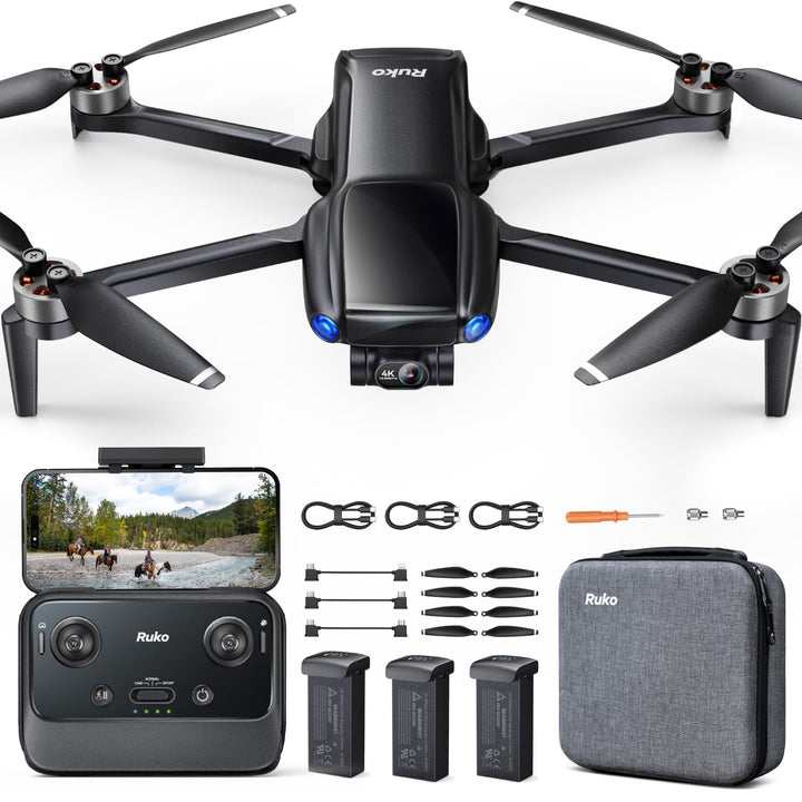 Ruko U11MINI 4K, Kameradrohne für Erwachsene mit 4K-Video 8K-Fotos, unter 249 g, 3-Achsen-Gimbal, 20