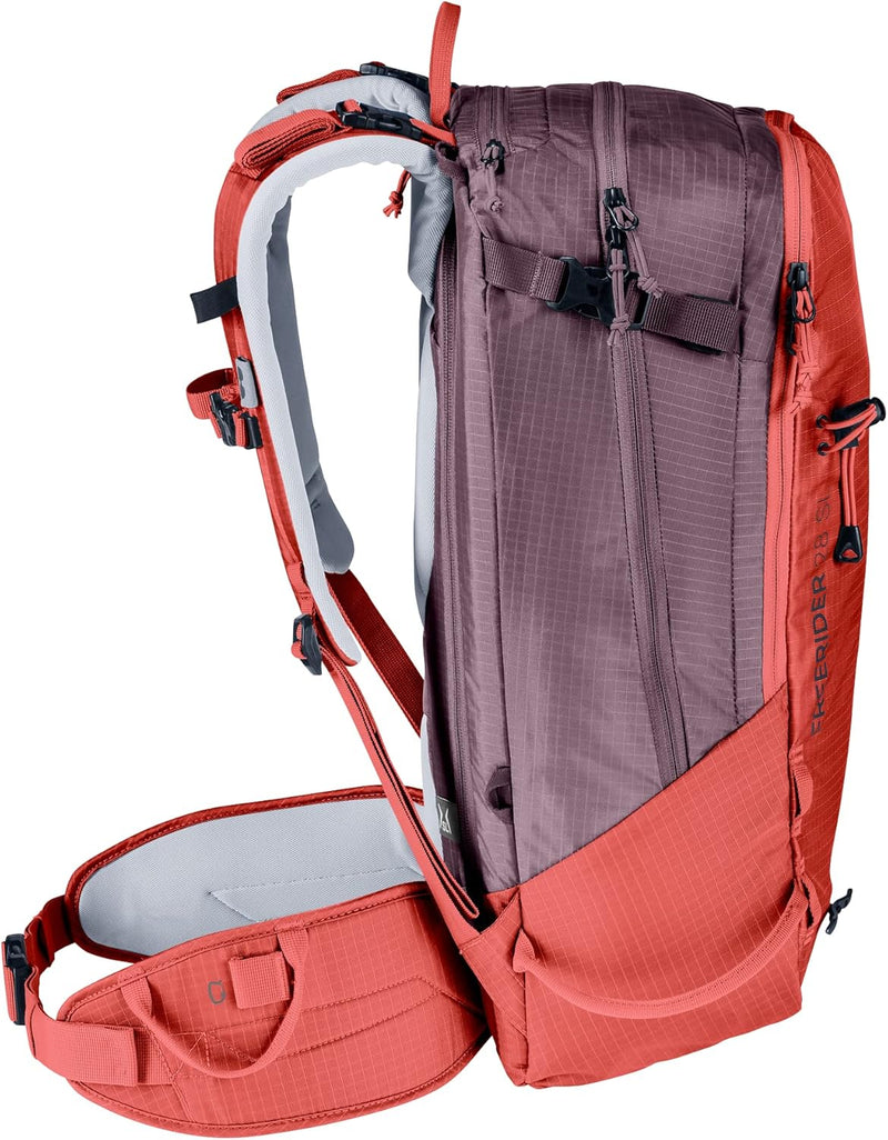 deuter Damen Freerider 28 Sl Skitouren-Rucksack 28 L Currant-maron, 28 L Currant-maron