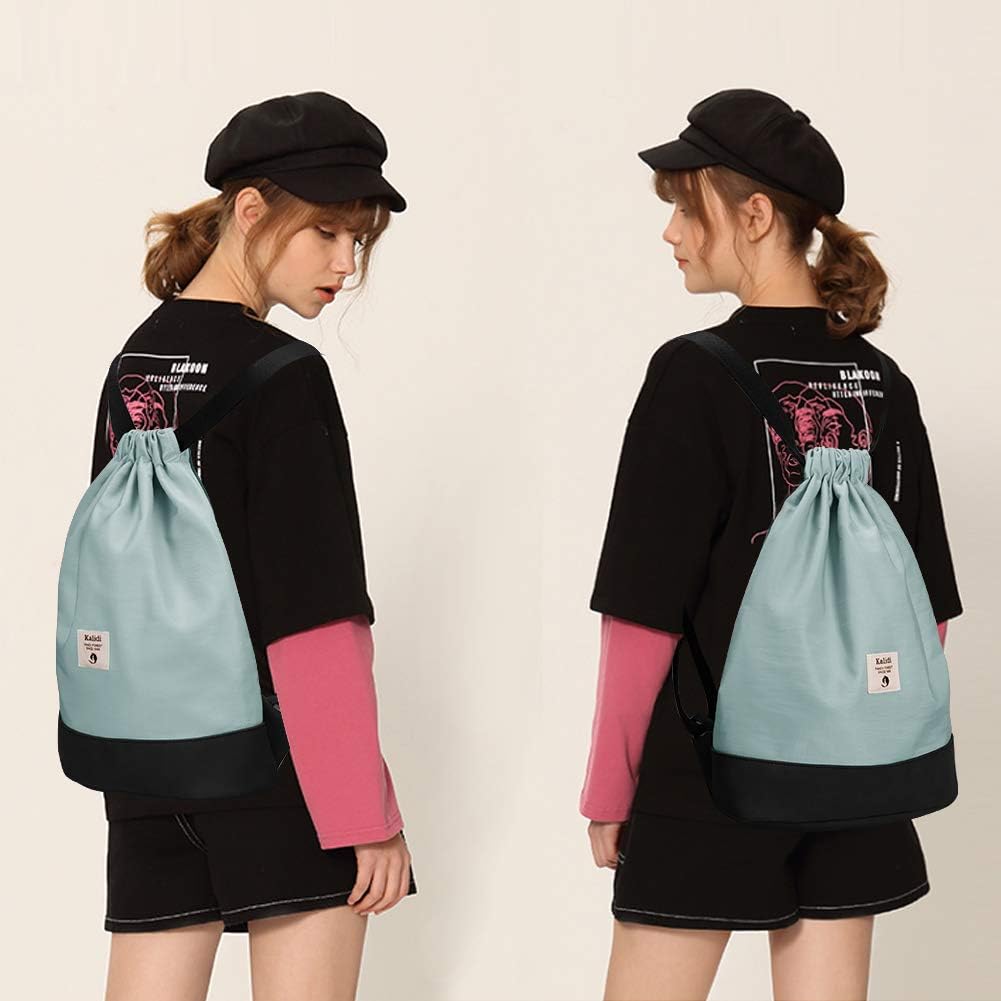 KALIDI Beutel Rucksack Kordelzug Turnbeutel Daypack Gymsack Gym Bag Beutel Sportbeutel Rucksack für