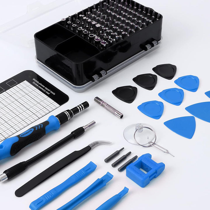 SHARDEN Feinmechaniker Schraubendreher Set, 122 in 1 Mini Präzisions Werkzeug Kit mit Torx T2 T5 T6