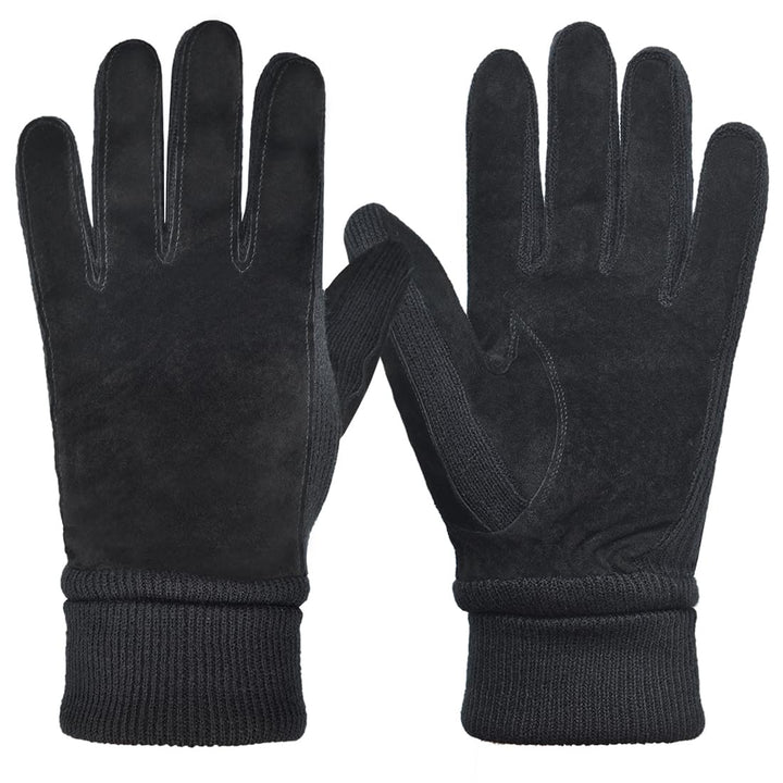Harssidanzar Damen Winter Wildleder Handschuhe Thermal Wolle Fleece gefüttert Outdoor Wärme SL024EU