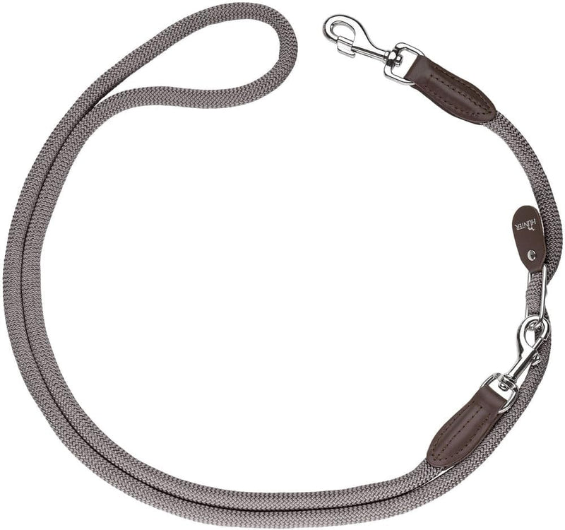 HUNTER FREESTYLE Vario-Leine für Hunde, robust, wetterfest, 1,0 x 260 cm, grau grau 1,0 x 260 cm, gr