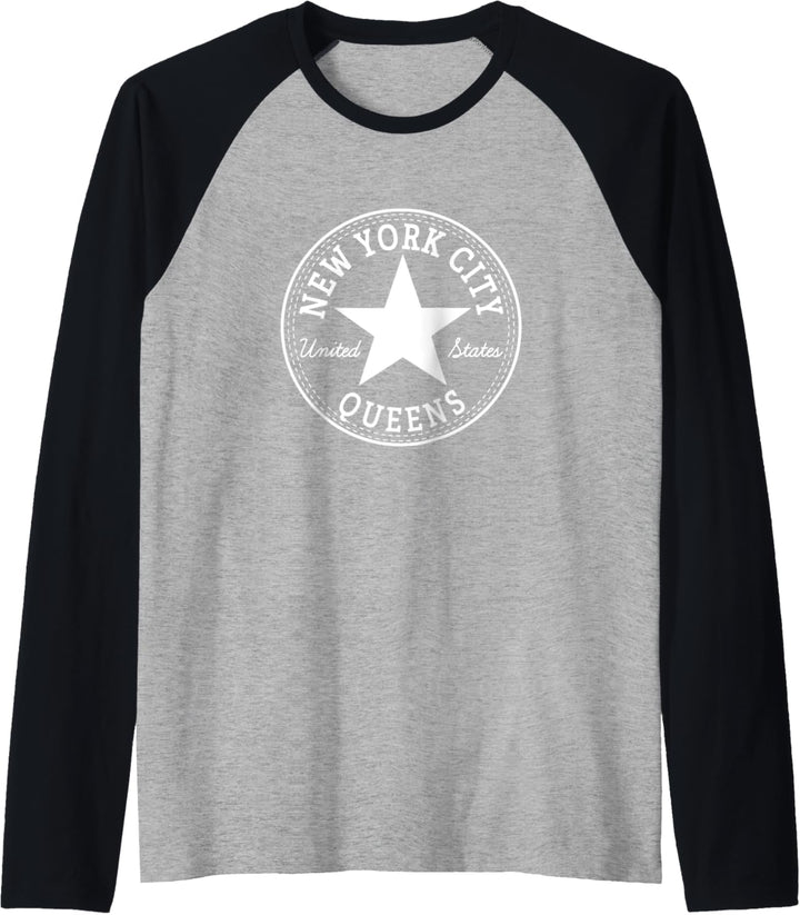 New York City Queens USA NYC United States Urlaub souvenir Raglan