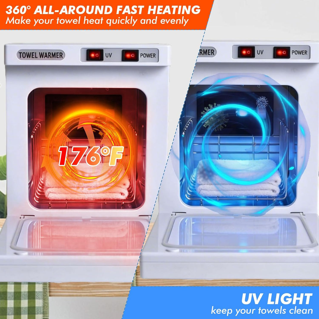 Handtuchwärmer 5L Kompakt, Elektrischer Handtuchwärmer für Spa & Zuhause, 75℃ Schnelles Aufheizen, H