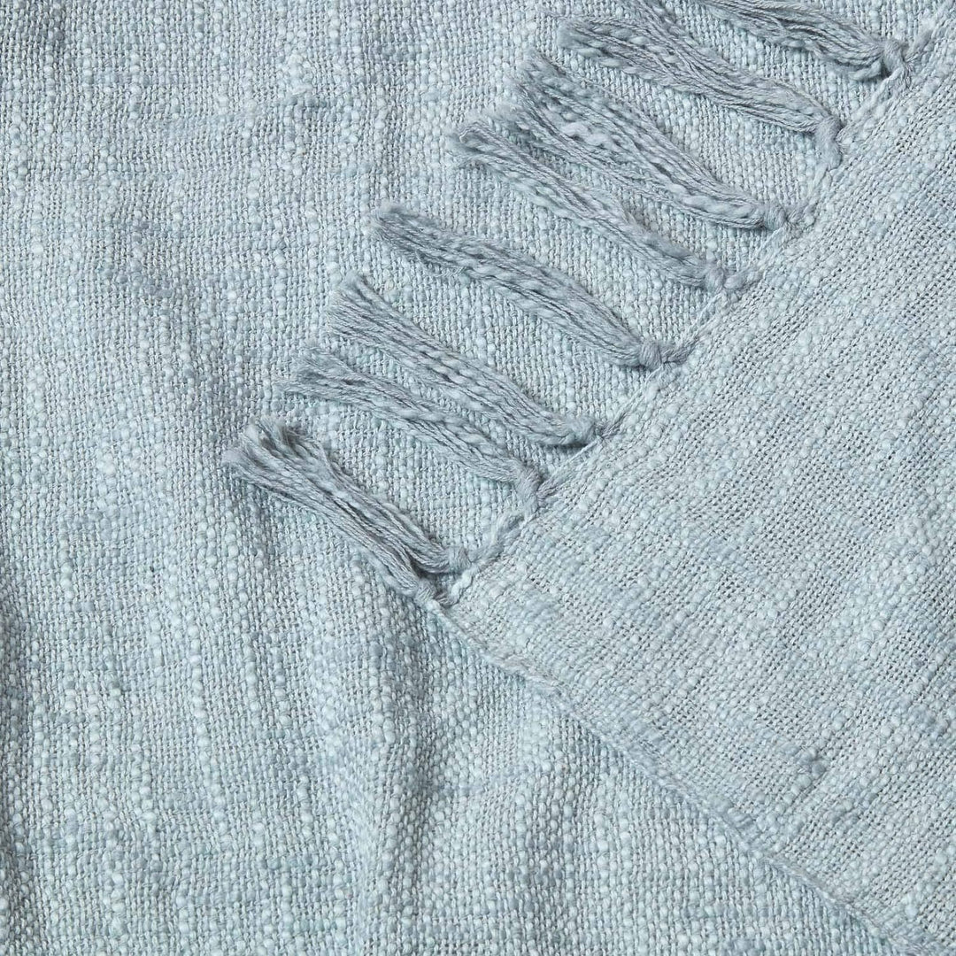 Homescapes extra grosse Tagesdecke Nirvana, grau, Wohndecke/Sofaüberwurf aus 100% Baumwolle, 225 x 3