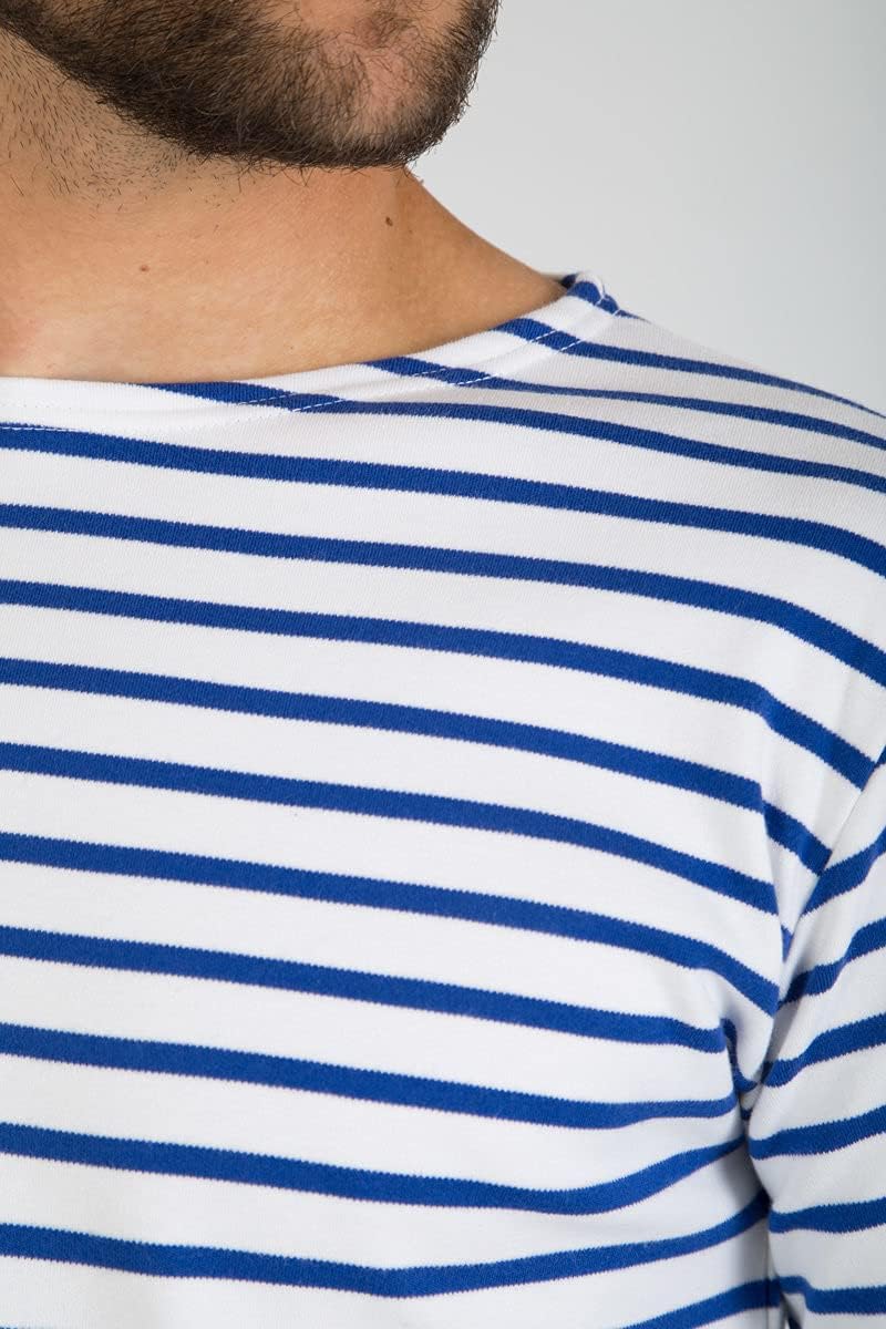 Armor Lux Herren Marinière Houat Héritage Homme T-Shirt M Mehrfarbig (Weiss Dw5 Weiss/Stern Weiss Dw