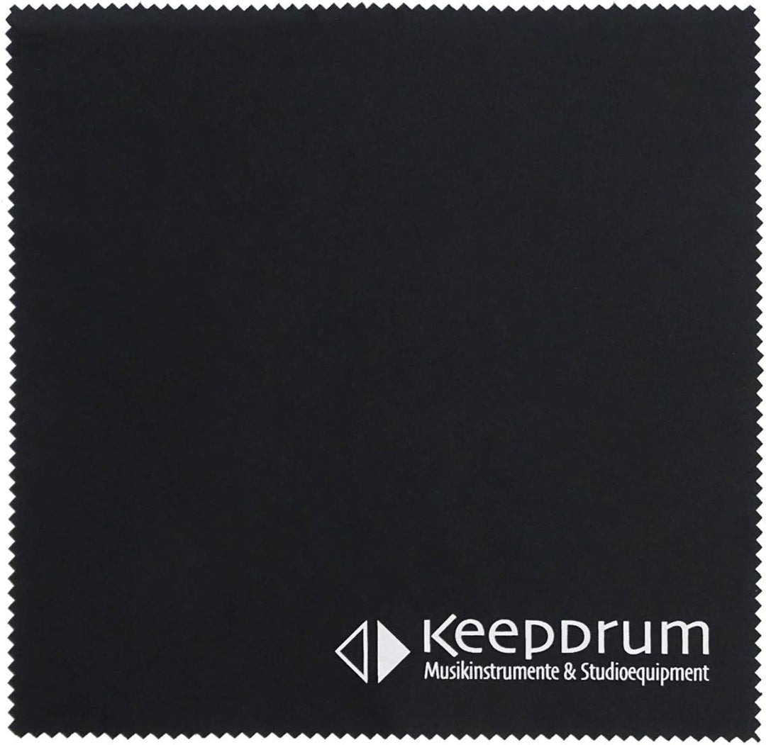 K&amp;M 12227 Ablageplatte mit Getränkehalter anschraubbar + keepdrum Poliertuch