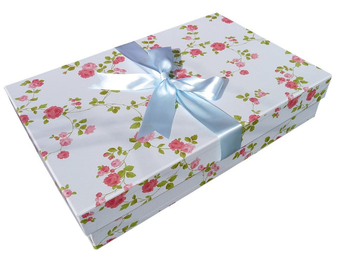 Die Klassische Brautkleidbox AUFBEWAHRUNGSKASTEN (WILD ROSE) 75 x 50 x 15 cm pH-neutrale Materialien