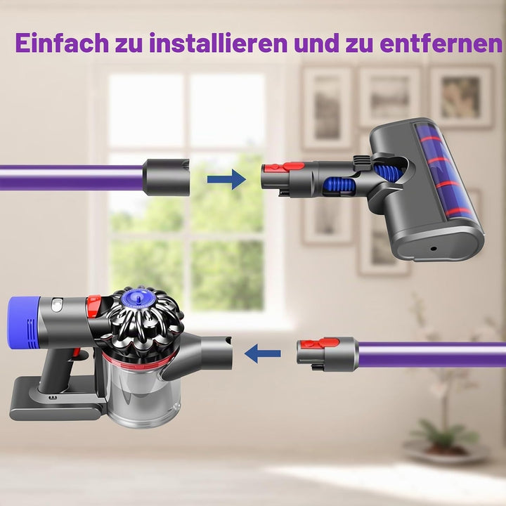 Verlängerungsrohr Kompatibel mit Dyson V7 V8 V10 V11 V15 Staubsauger, 74 cm Ersatzteile Rohr in Lila