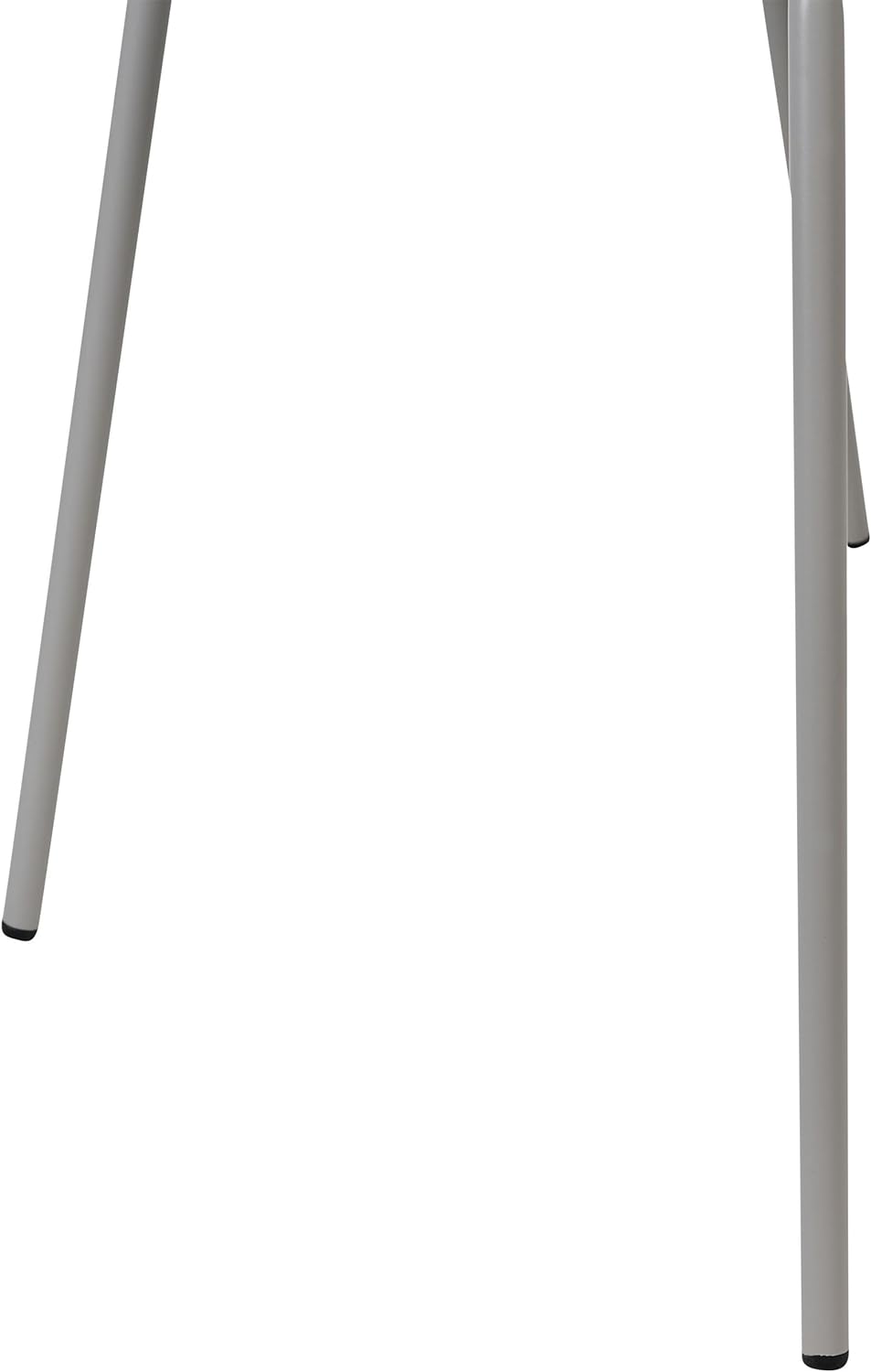 Esszimmerstuhl 2er Set Kunststoff grau mit Metallfüssen Modern Shonto