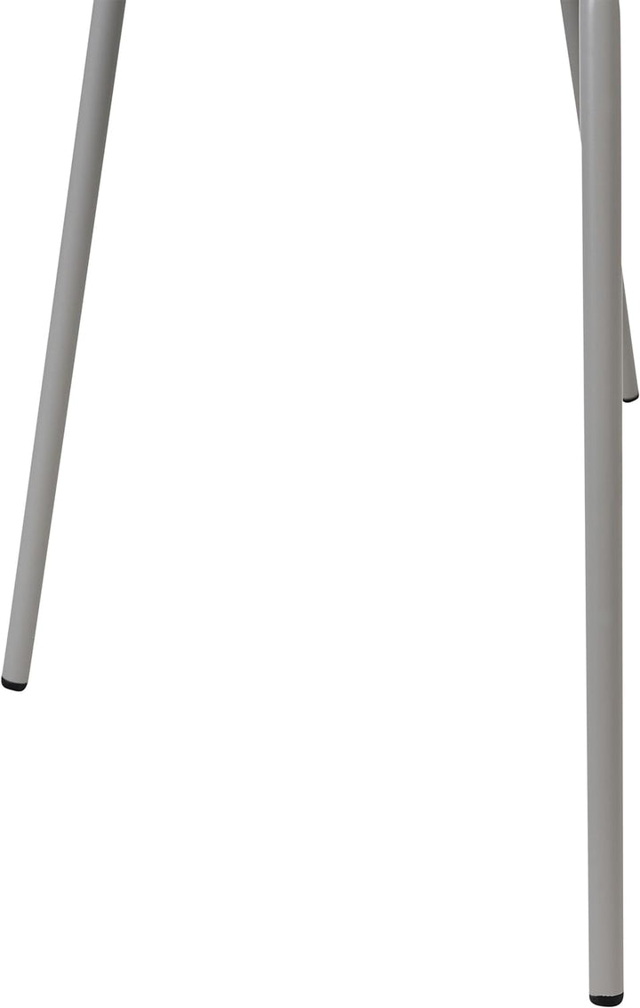 Esszimmerstuhl 2er Set Kunststoff grau mit Metallfüssen Modern Shonto